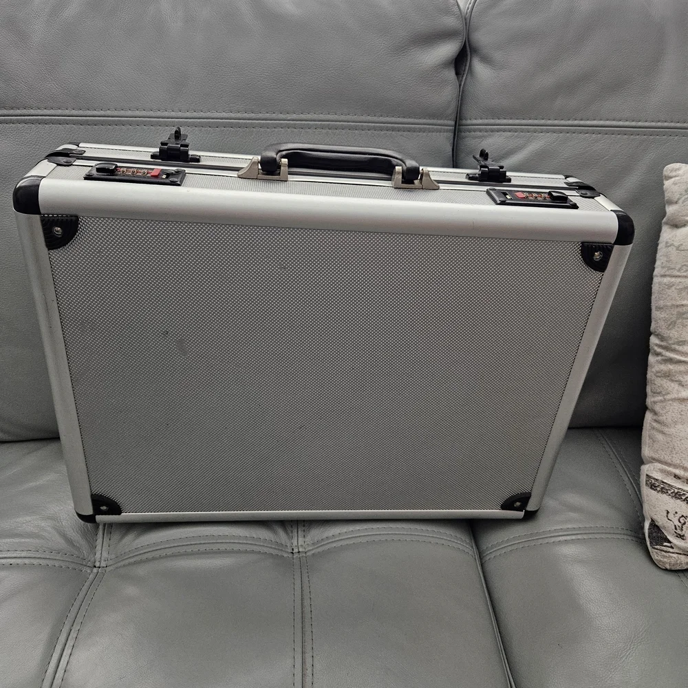 Silver Hard Shell Briefcase